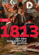 Ausstellungsplakat – 1813  Auf dem Schlachtfeld bei Leipzig 