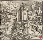 Bauern versuchen die Burg des Tyrannen zu schleifen (1539, DHM)