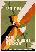 Plakat der Nationalen Front des demokratischen Deutschland, 1950