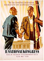 Plakat der Nationalen Front des demokratischen Deutschland, 1954