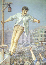 Der Streikredner, Emilio Longoni 1891
