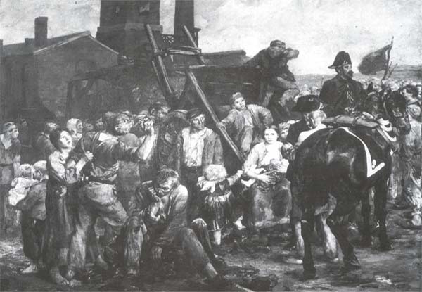 La Grève des Mineurs, Alfred Philippe Roll 1880