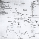 Plan der Truppenstationierung im Ruhrgebiet, Mai 1889