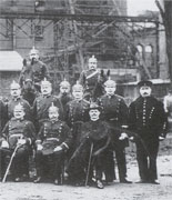 Gendarmen vor der Zeche 'Oberhausen', März 1912