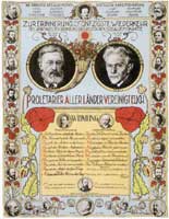 Schmuckblatt zum Jahrestag der
                Gründung der deutschen Sozialdemokratie, 1913