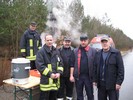 Begrt wurden wir von der Freiwilligen Feuerwehr Bergfelde, die uns spter mit Erbseneintopf bewirtete.  DHM