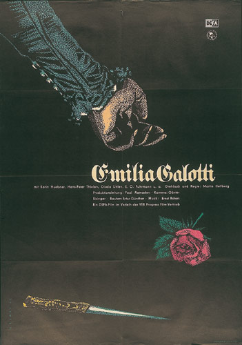 vergrößertes Plakat Emilia Galotti