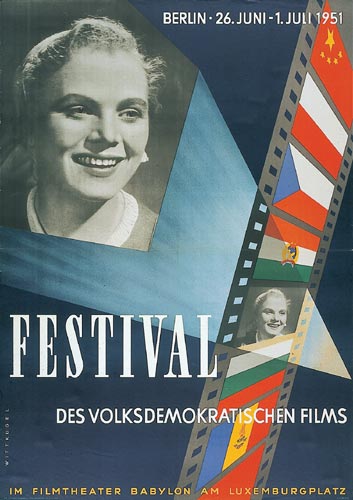 vergrößertes Plakat Festival des volksdemokratischen Films