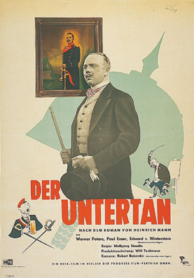 vergrößertes Plakat Der Untertan, 1951
