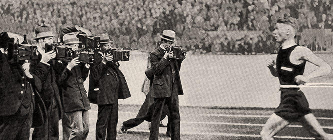 Fotografen am Zieleinlauf, 1922 © ullstein bild