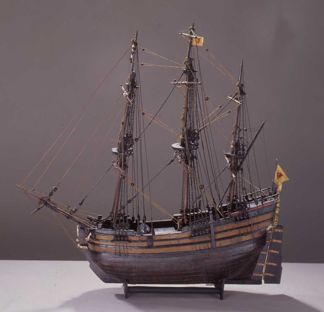 Model ship of a Lübeck fluyt , 1700/1900 (Model), 1726 (Original) © DHM