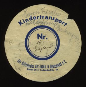 Kennungsmarke Hilfsverein der Deutschen Juden, Leo Baeck Institute – New York | Berlin, AR