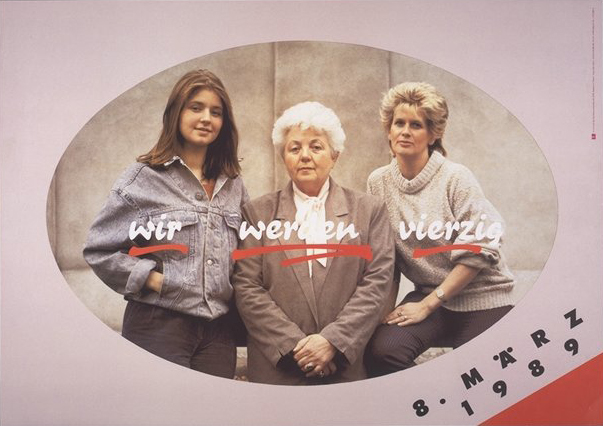 Wir werden vierzig / 8. März 1989, Elke Görtz, Demokratischer Frauenbund Deutschlands, Neues Deutschland, Berlin 1989 © DHM