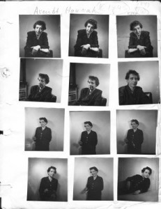Kontaktbogen einer Porträtsitzung mit Hannah Arendt, Fred Stein, New York, 1949 © Stanfordville, New York, Fred Stein Archive