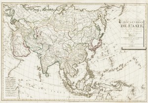 Carte Générale de l'Asie, Eustache Hérrison, Paris, 1795 © DHM