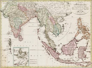 Charte von Ostindien dies und jenseits des Ganges, Mit einer Nebenkarte: Die Moluckischen Inseln, Johann Walch, Augsburg, 1805 © DHM