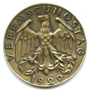 Ehrenpreis 1929, Entwurf Josef Wackerle (1880-1959)