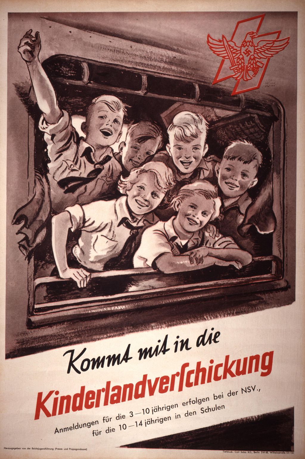 Plakat: Kinderlandverschickung, ab 1935