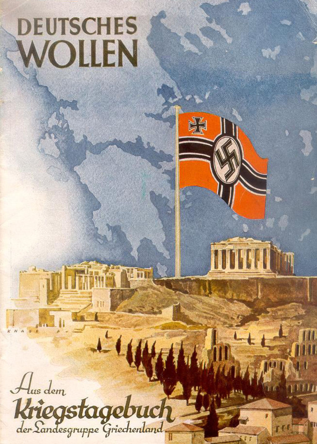 Exponat: Druckschrift: "Deutsches Wollen" zur Besetzung Griechenlands, 1941