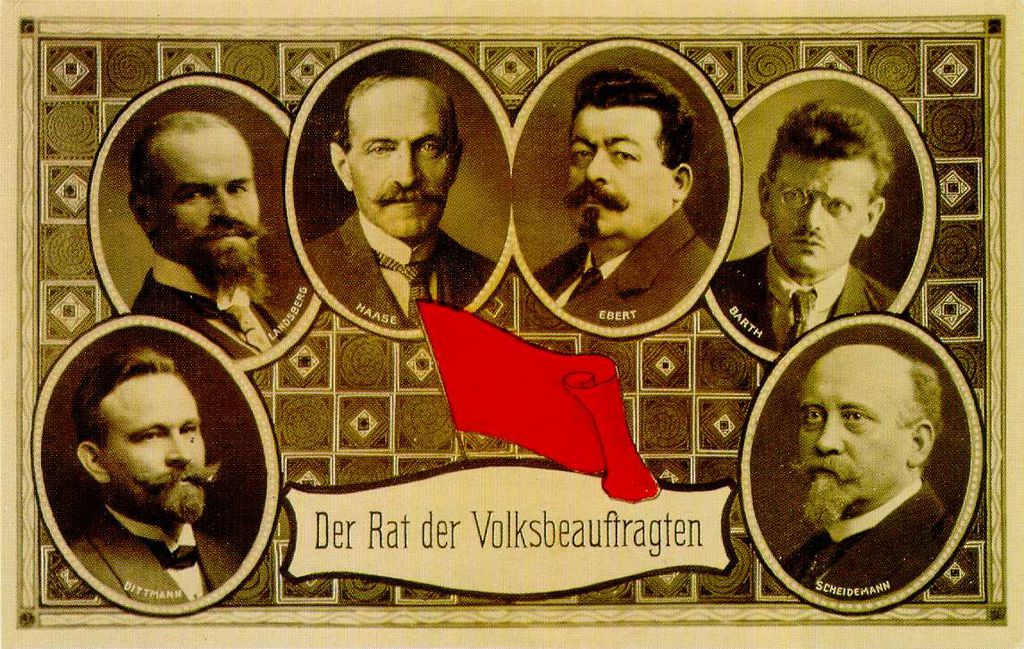 Postkarte: Rat der Volksbeauftragten, 1918