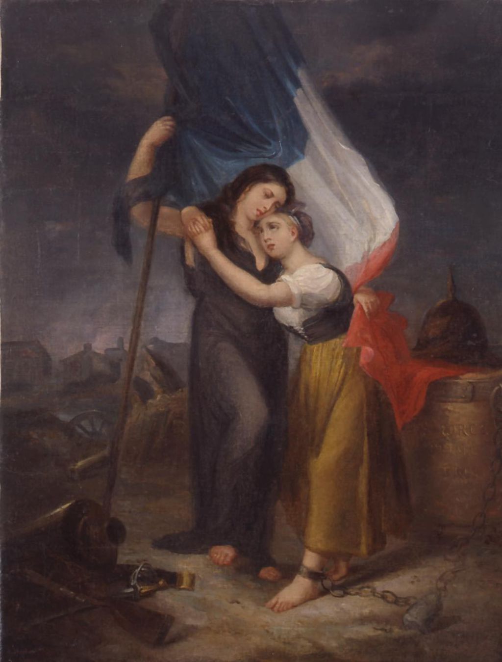 Exponat: Gemälde: "Marianne tröstet Elsa", 1878