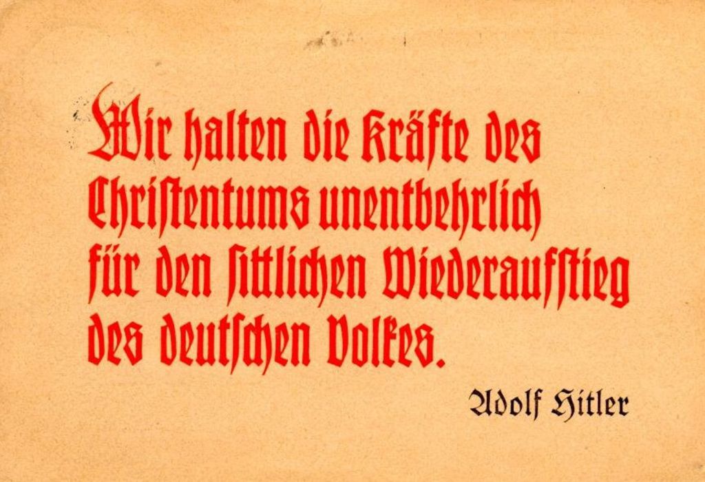 Exponat: Postkarte: Kräfte des Christentums, 1933