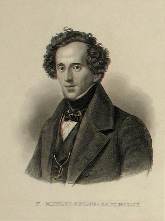 [Porträt des Komponisten und Musikers Felix Mendelssohn-Bartholdy, um 1850]
