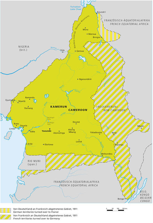 Deutsche Kolonie Kamerun, 1914