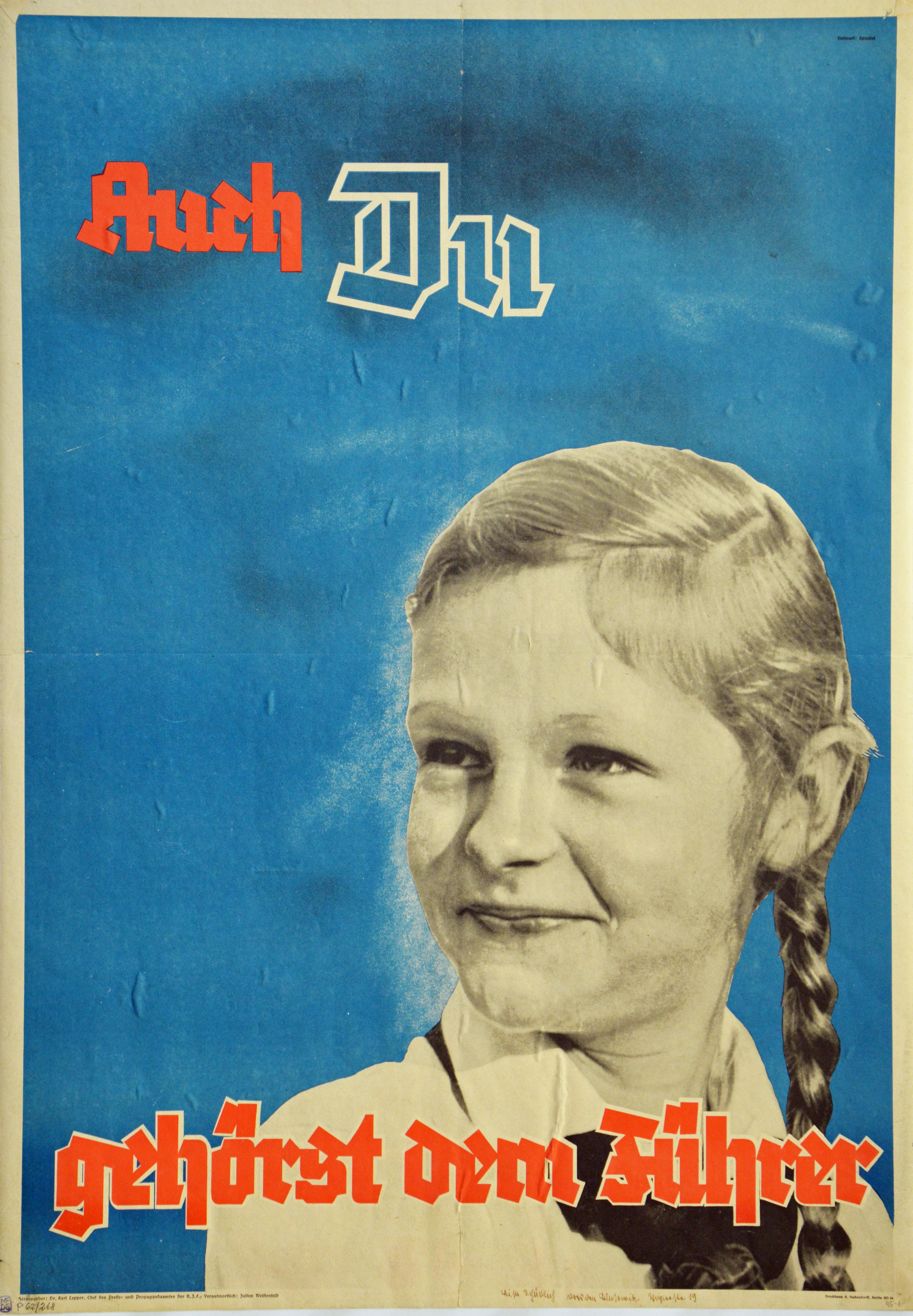 Plakat der Reichsjugendführung, um 1940