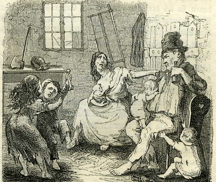 Grafik: Armuth, 1843
