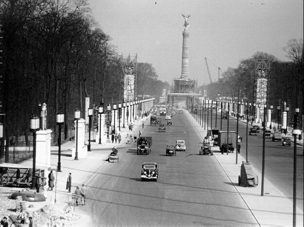 Foto: Bau der Ost-West-Achse in Berlin, 1939