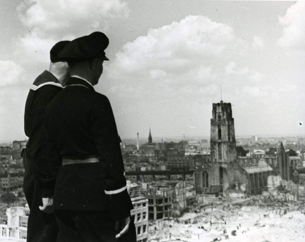 Foto: Die zerstörte Stadt Rotterdam, 1940
