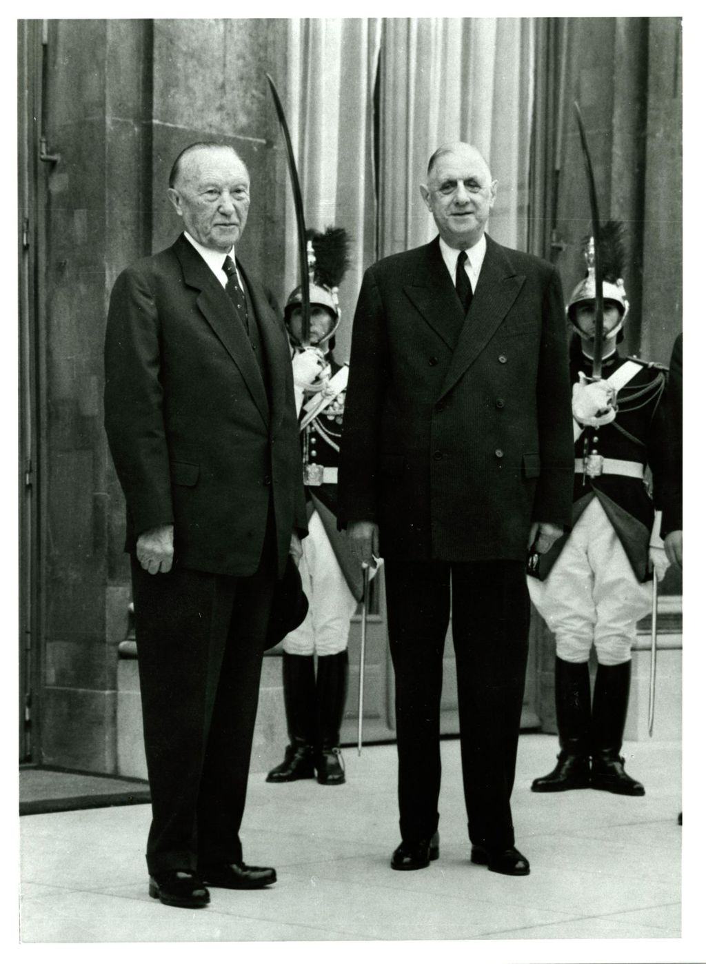 Foto: Staatsbesuch des Bundeskanzlers Adenauer in Paris, Juli 1962