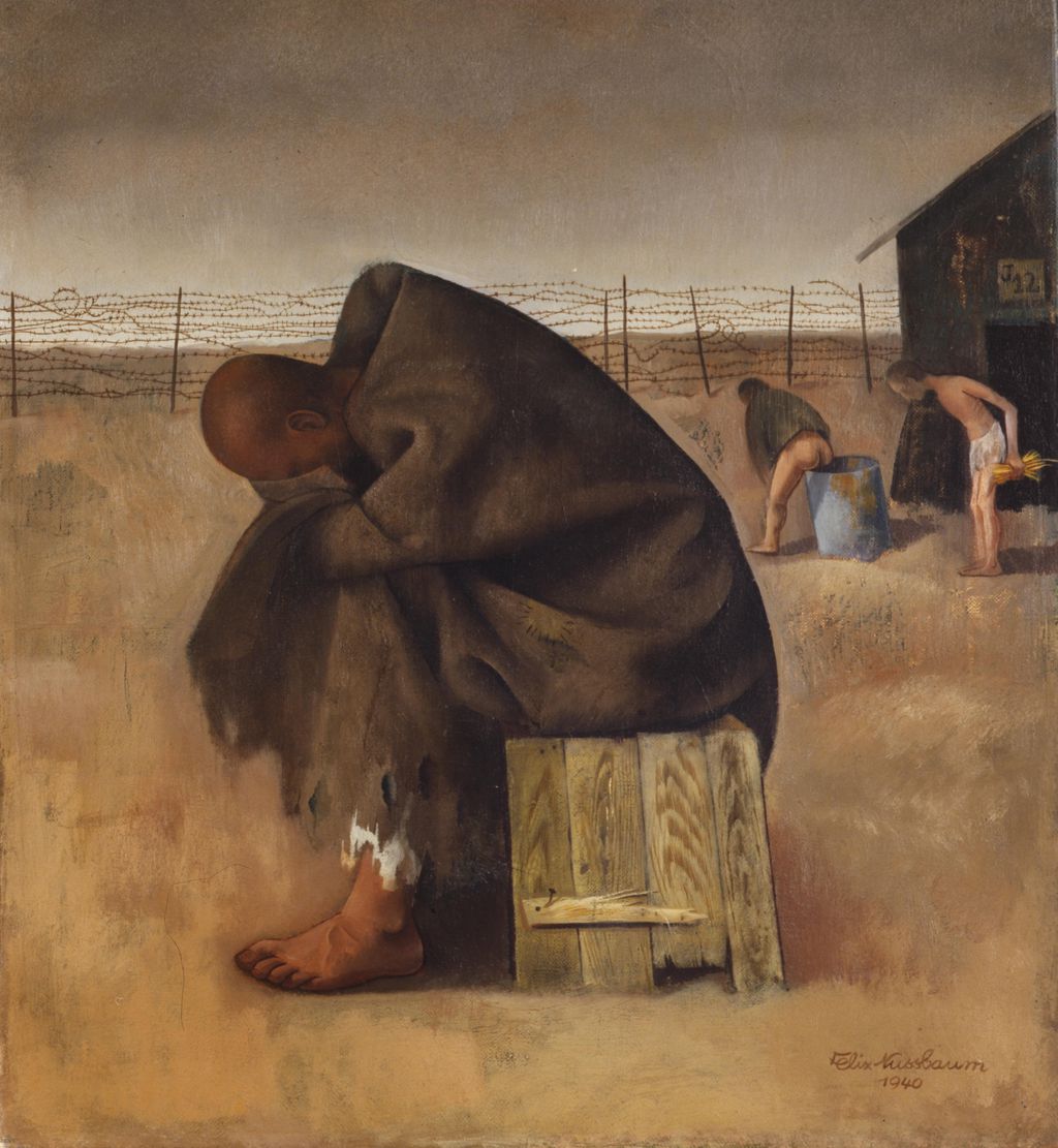 Gemälde: Nussbaum, Felix "Im Lager (Gefangenenlager)", 1940