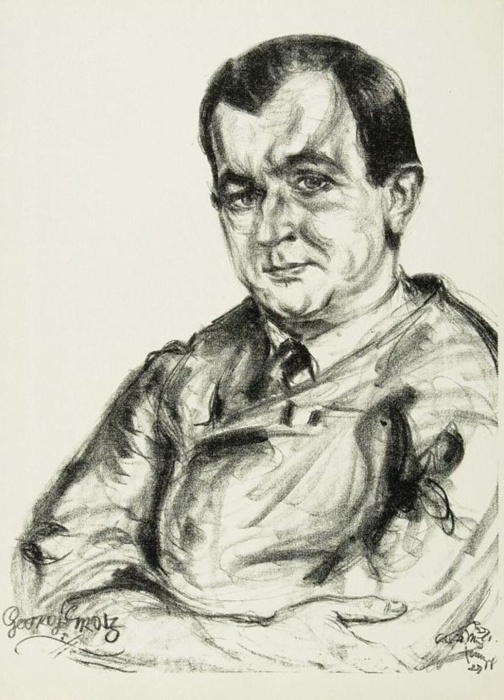 Emil Stumpp: Bildnis des Künstlers George Grosz, 1927