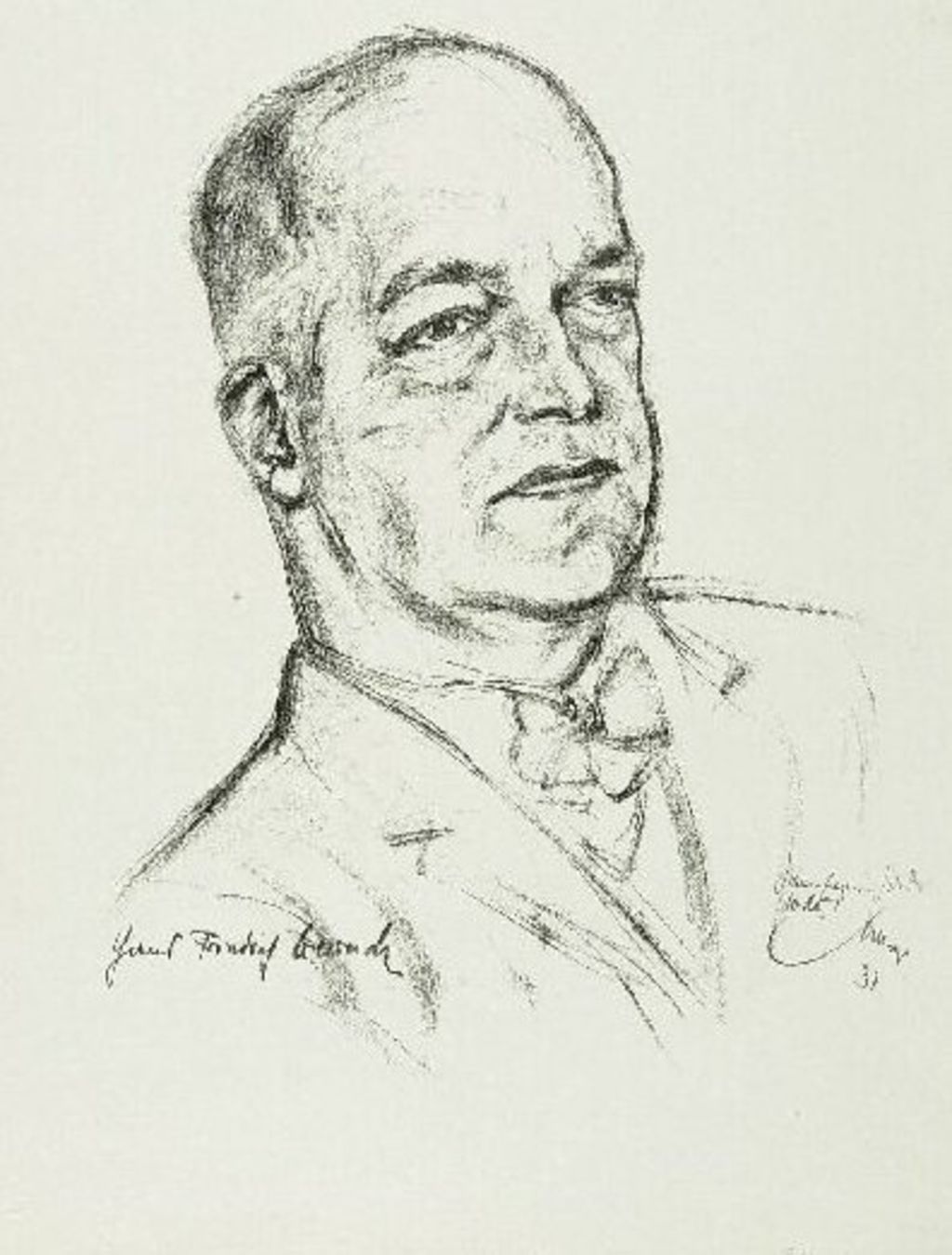 Exponat: Zeichnung: Hans Friedrich Blunck, 1931