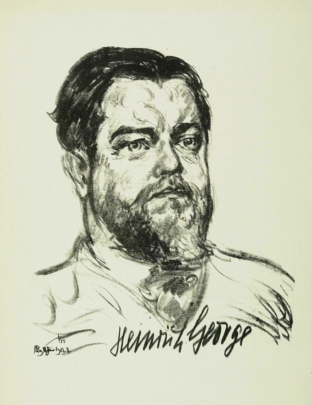 Exponat: Zeichnung: Heinrich George, 1925