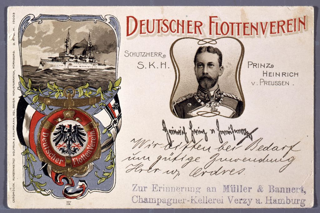 Postkarte: Deutscher Flottenverein, 1902