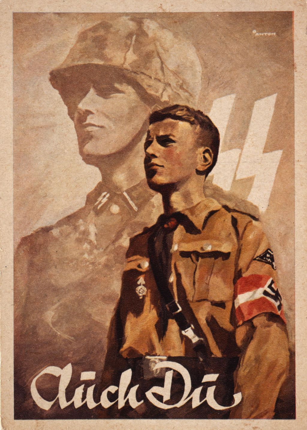 Exponat: Postkarte: SS-Werbepostkarte, 1938-1944