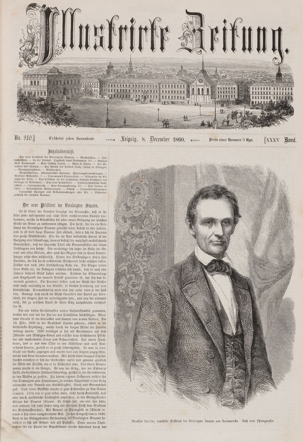 Grafik: Abraham Lincoln, 1860