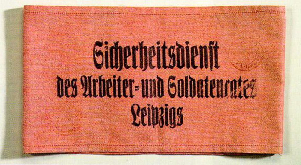 Armbinde: Arbeiter- und Soldatenrat Leipzig, 1918/19