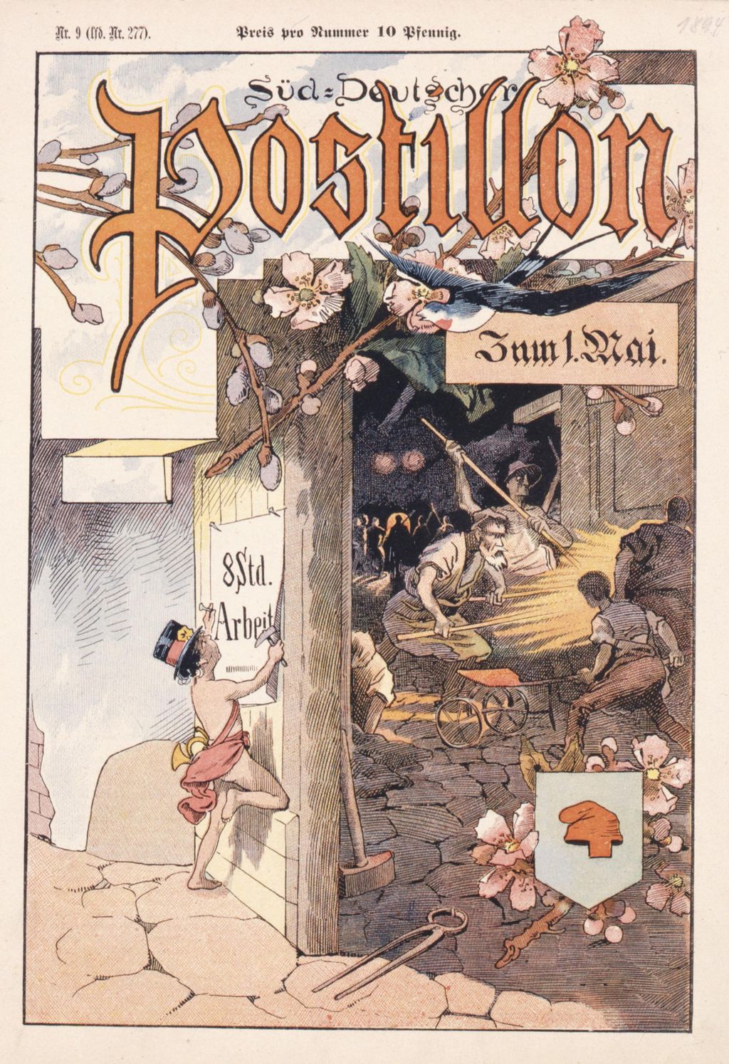 Zeitung: Süddeutscher Postillion zum 1. Mai, 1894
