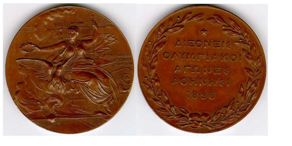 Teilnehmermedaille der Olympischen Spiele in Athen, 1896