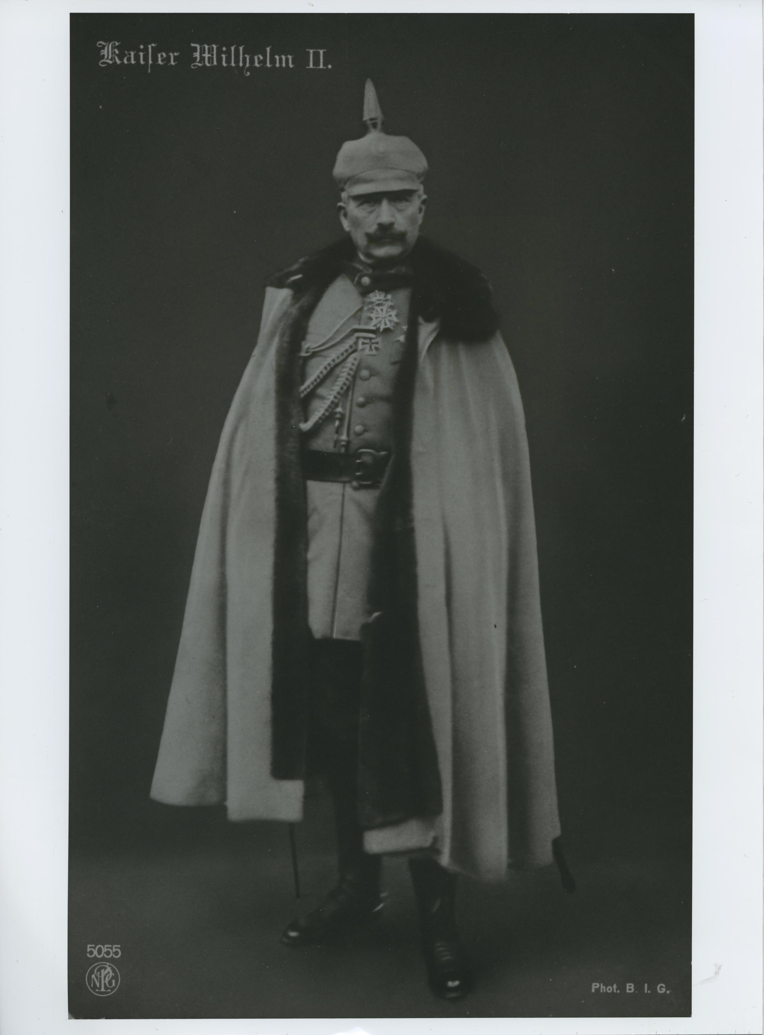 Exponat: Postkarte: Wilhelm II., 1914/18