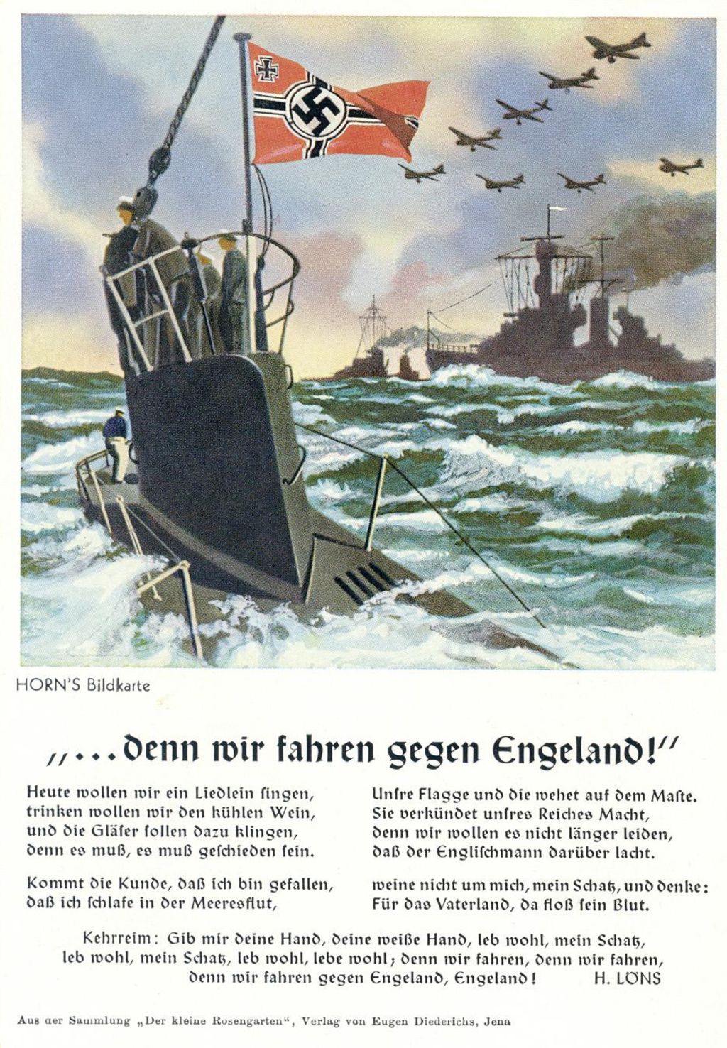 Exponat: Postkarte: Invasion Englands, um 1940
