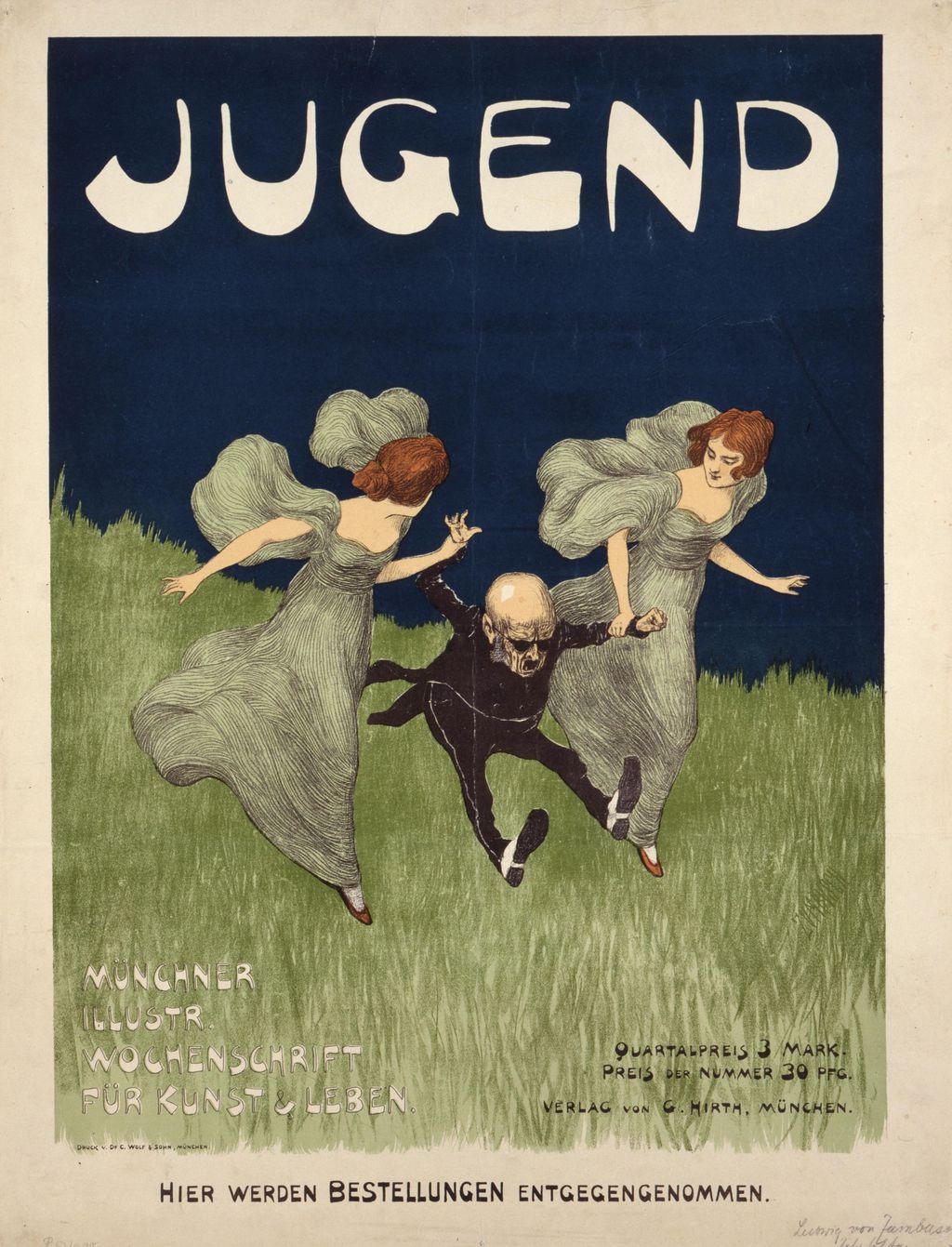 Plakat: Zeitschrift "Jugend", 1896
