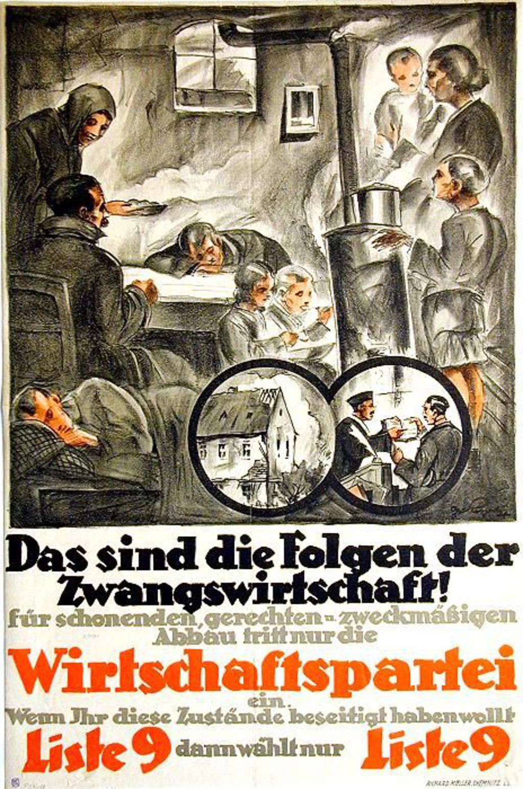 Exponat: Plakat: Wahlplakat der Wirtschaftspartei, 1924