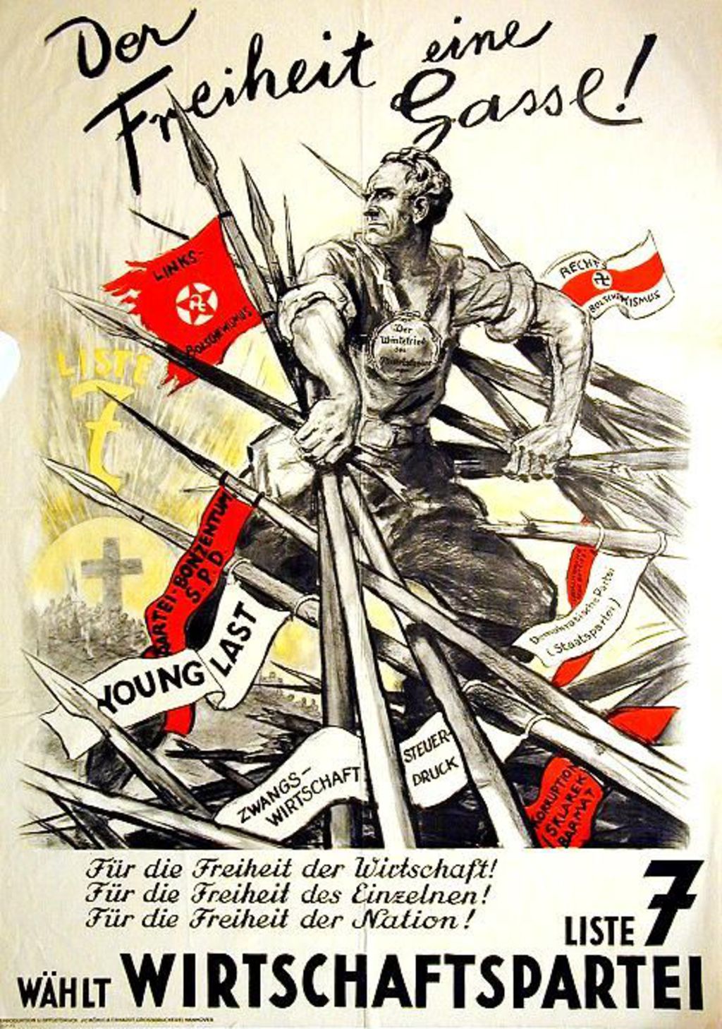 Exponat: Plakat: Wahlplakat der Wirtschaftspartei, 1930