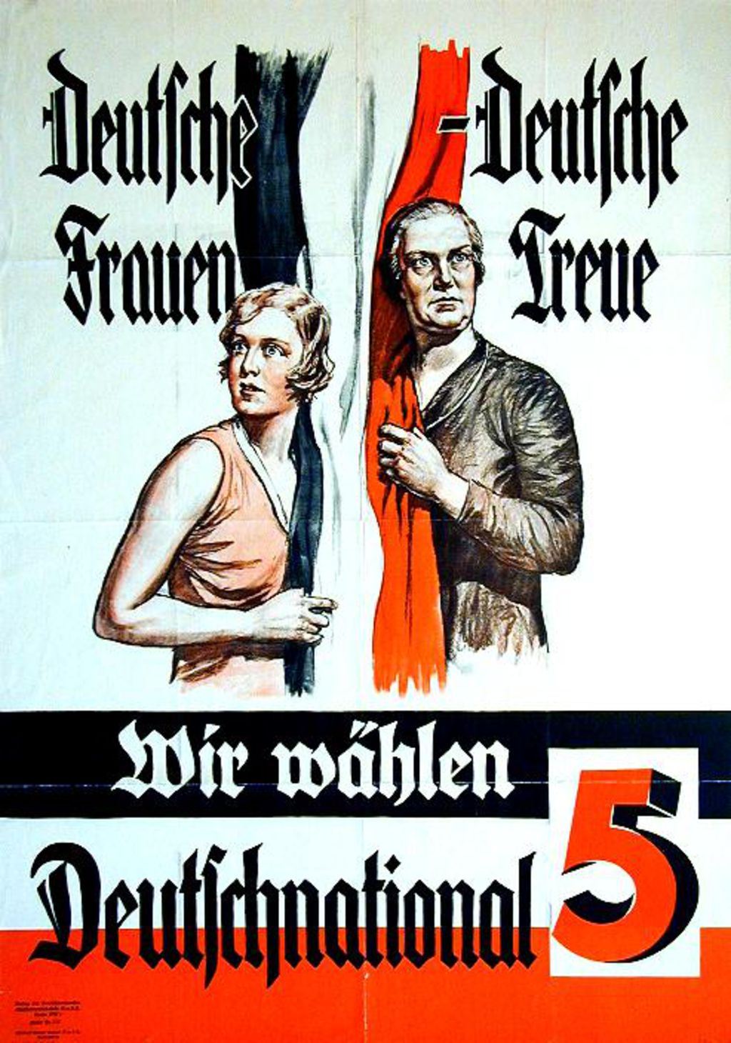Plakat: Wahlaufruf der DNVP, 1932