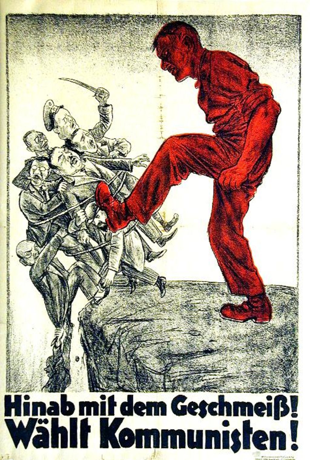Plakat: Hinab mit dem Geschmeiß, 1924